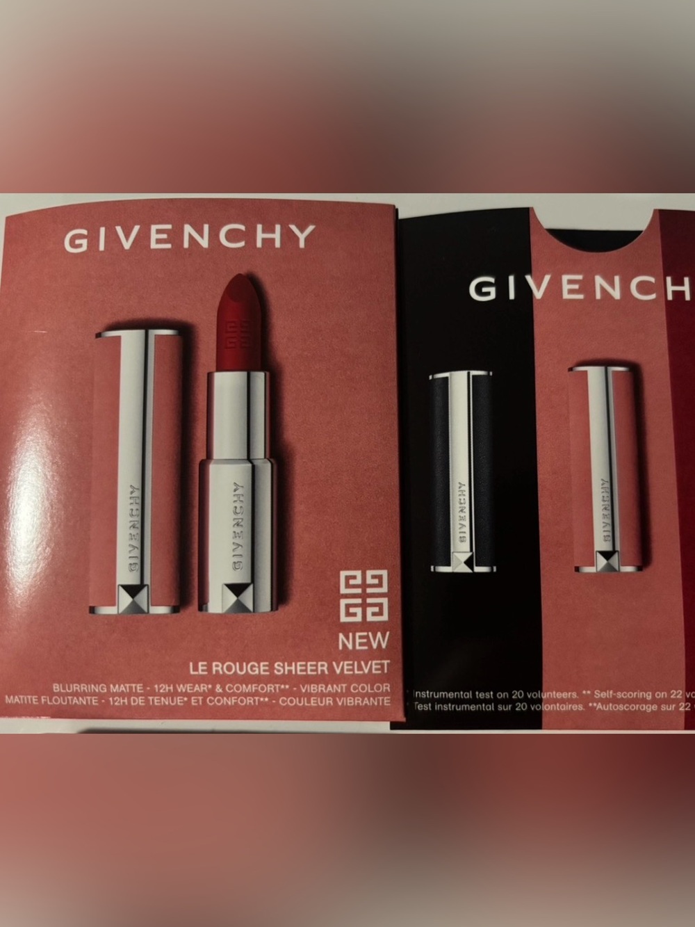 NWT Givenchy Lipstick samples 4-Colors